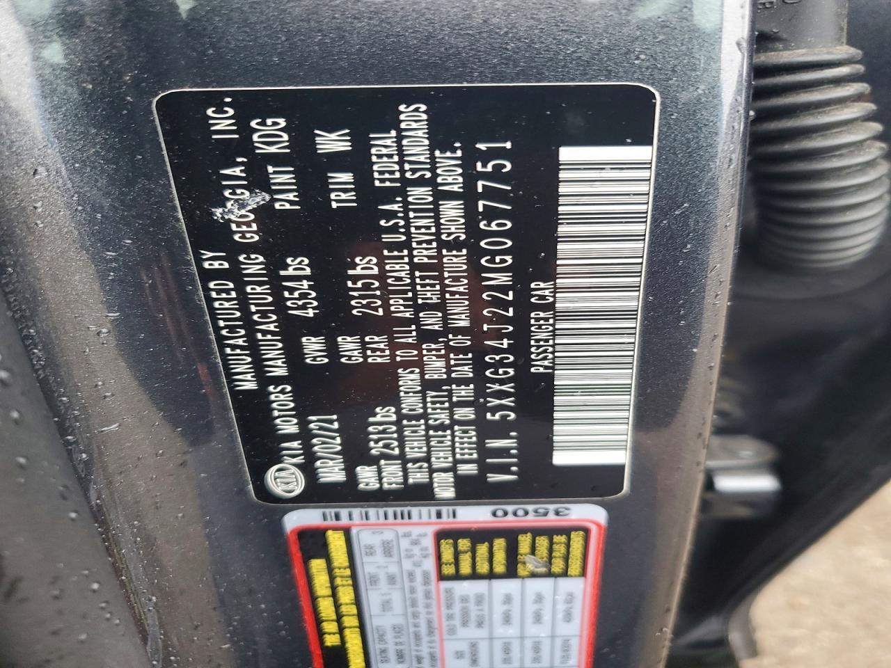 2021 Kia K5 Ex - zdjęcie 12