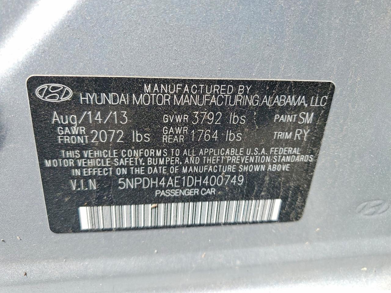 2013 Hyundai Elantra Limited - zdjęcie 12