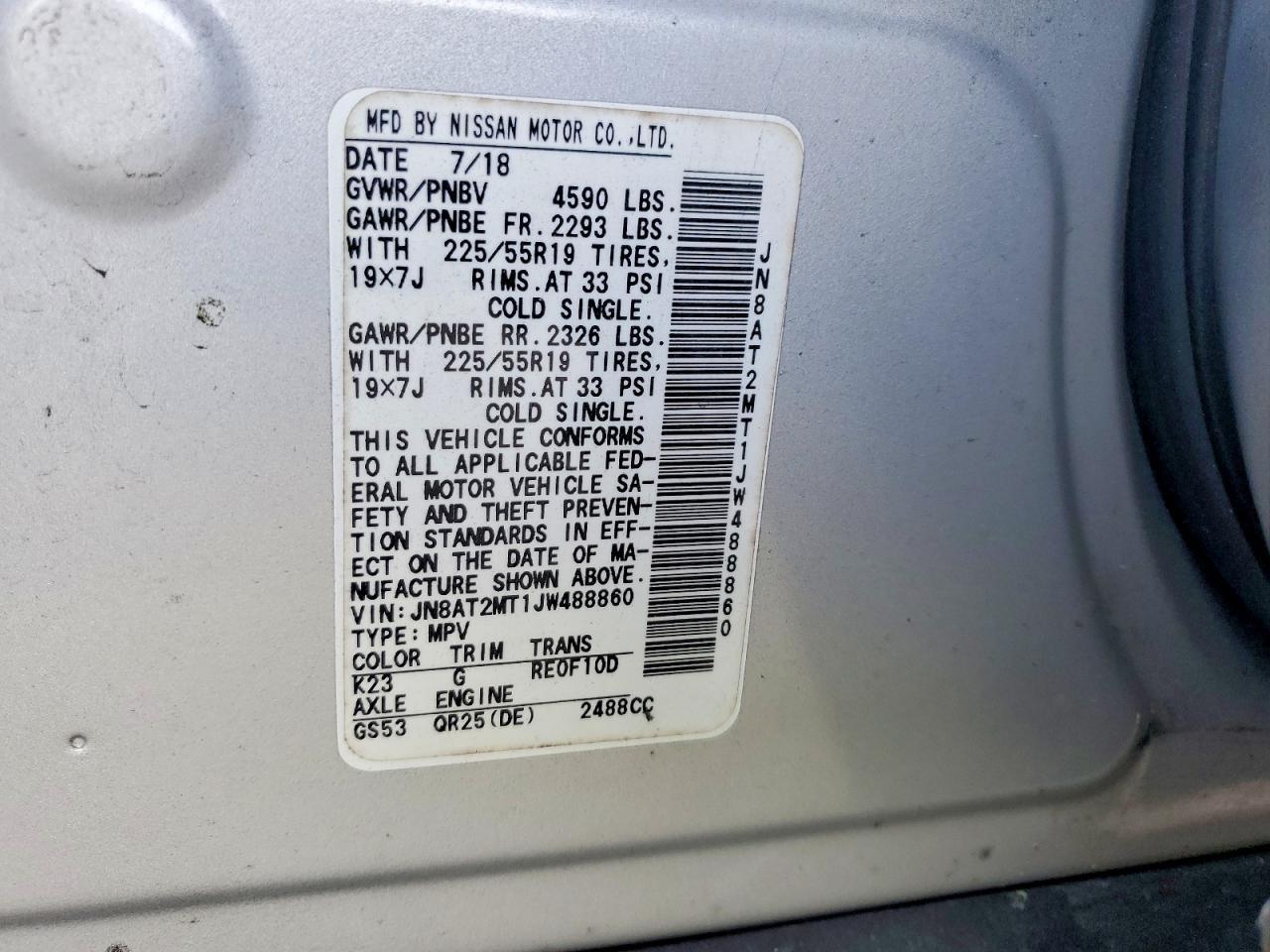 2018 Nissan Rogue Sl - zdjęcie 14