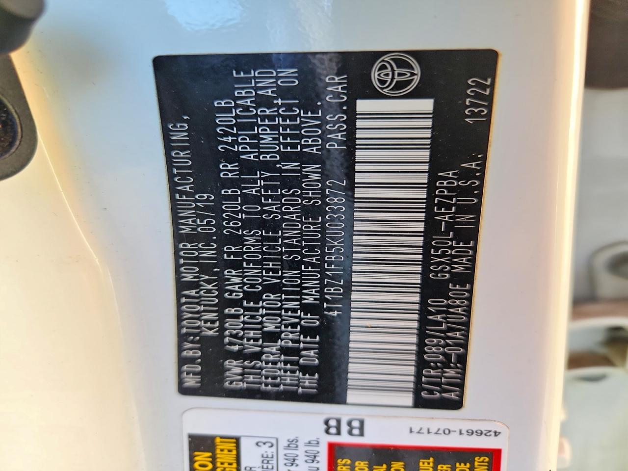 2019 Toyota Avalon Limited - zdjęcie 13