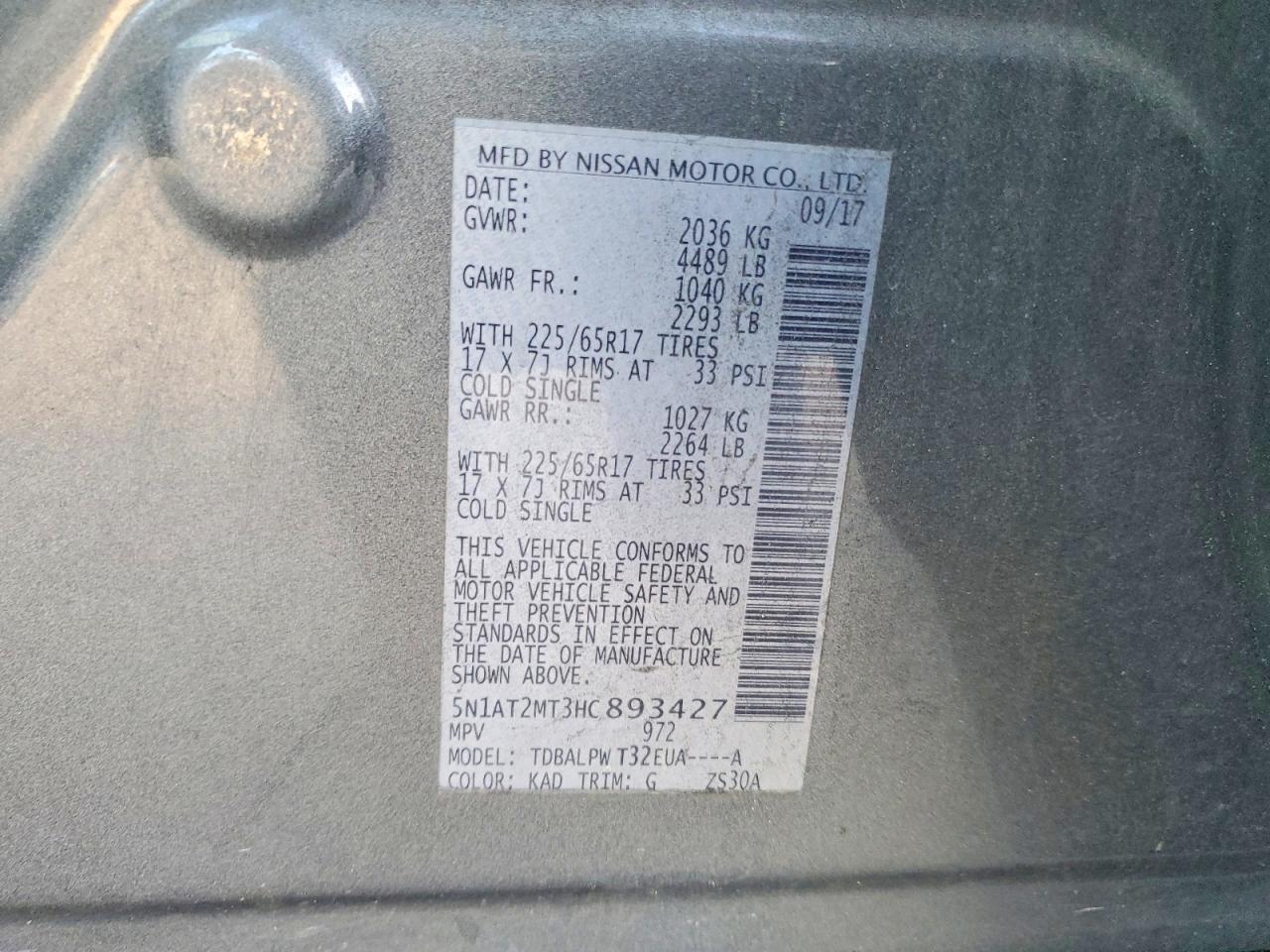 2017 Nissan Rogue S - zdjęcie 13