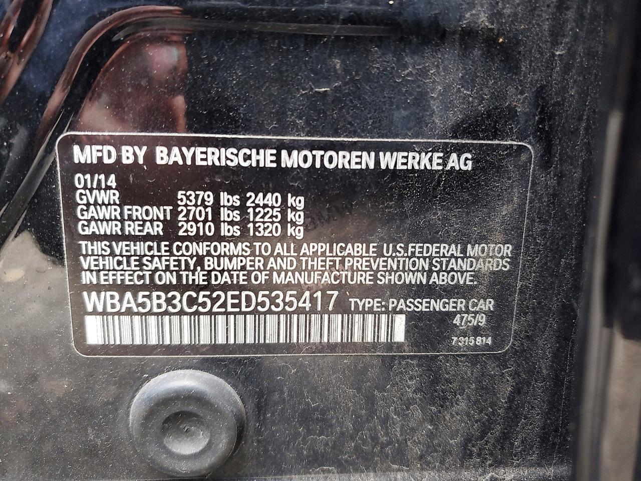 2014 BMW 535 Xi - zdjęcie 12