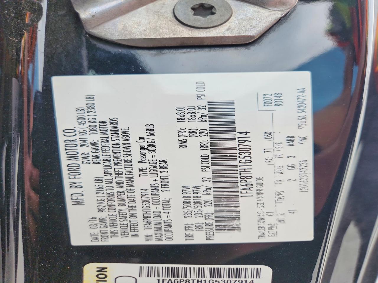 2016 Ford Mustang - zdjęcie 12