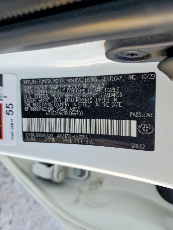 2024 Toyota Camry Hybrid Se - zdjęcie 13