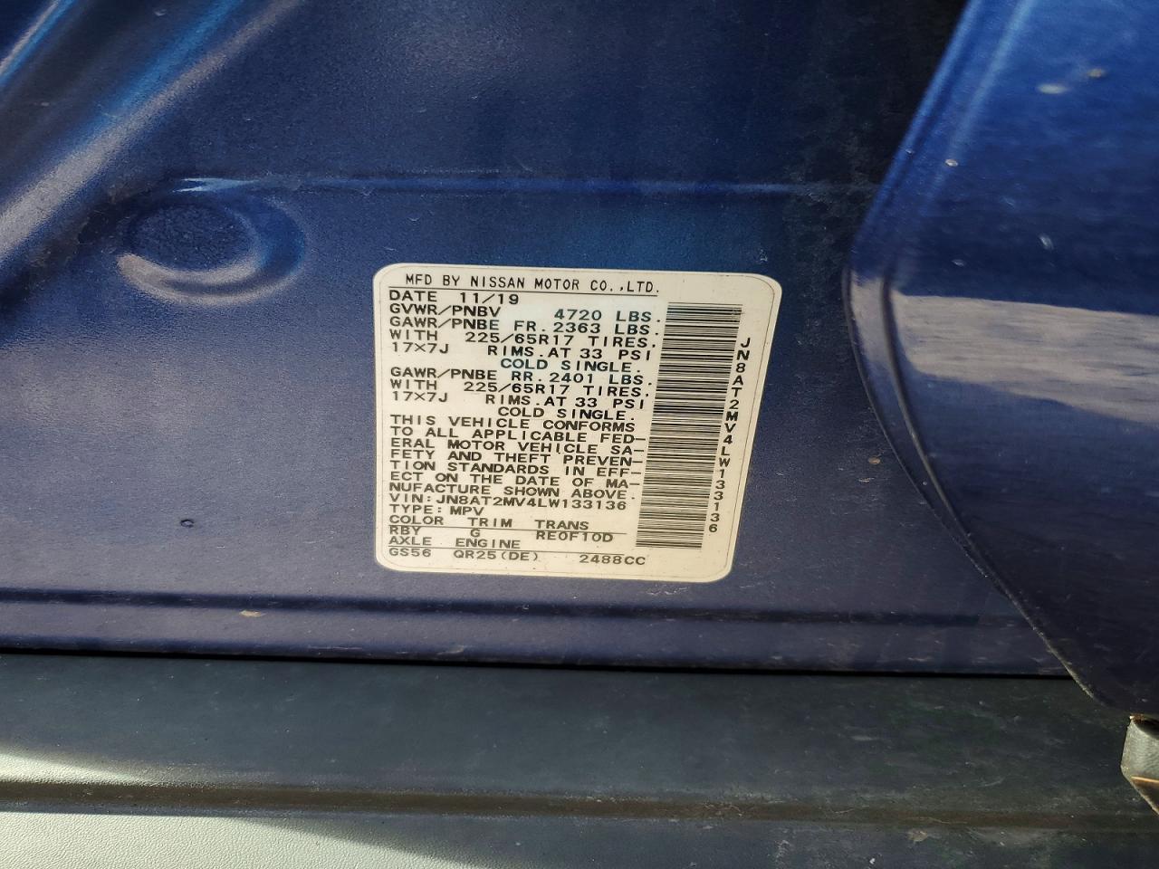 2020 Nissan Rogue Sv - zdjęcie 13