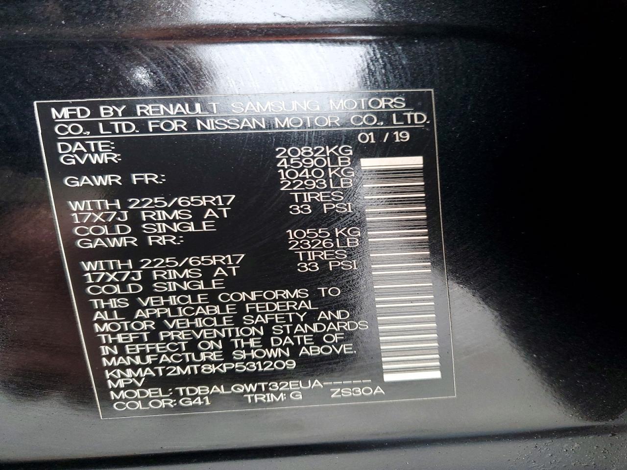 2019 Nissan Rogue Sv - zdjęcie 14