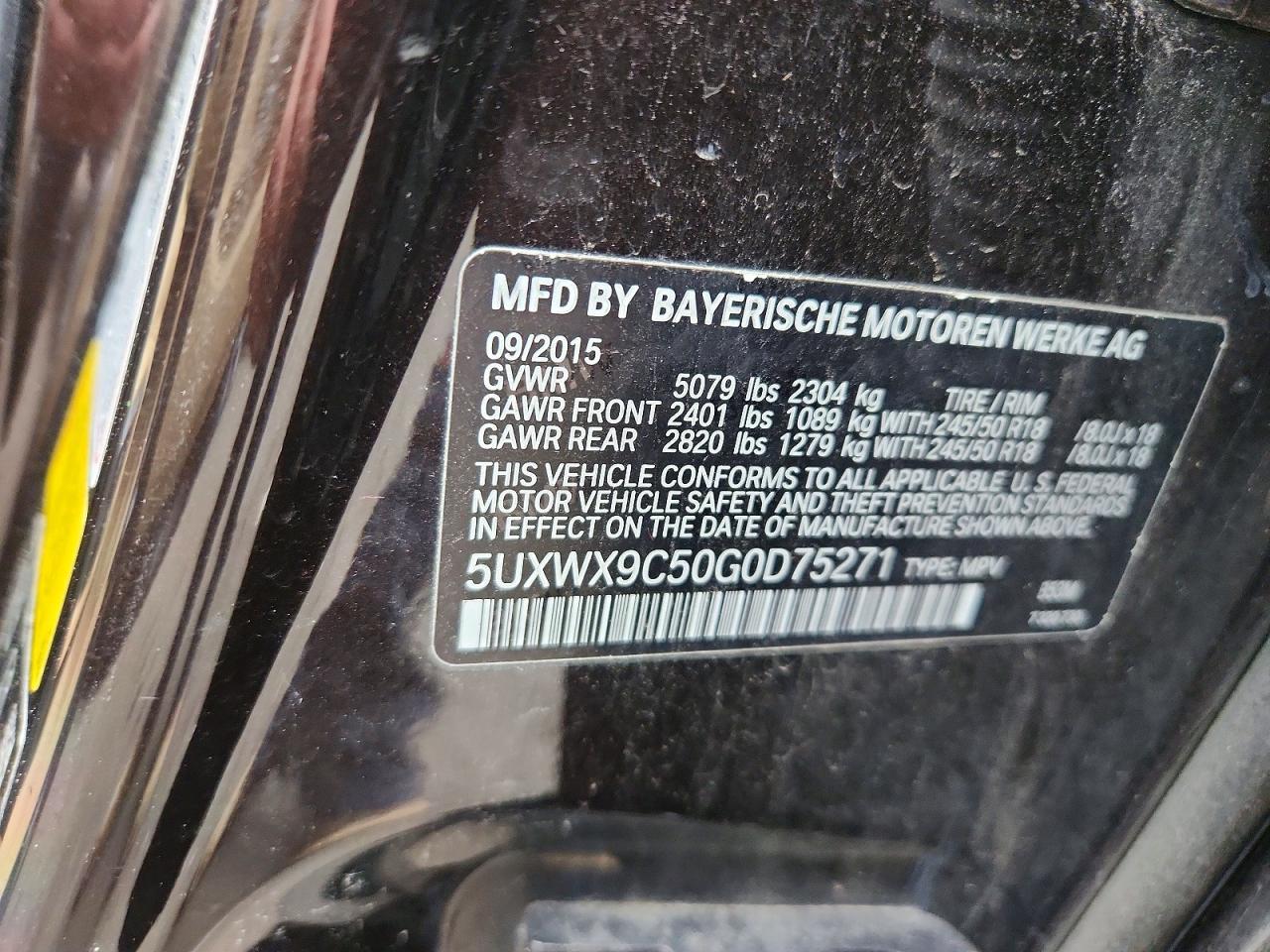2016 BMW X3 xDrive28I - zdjęcie 13