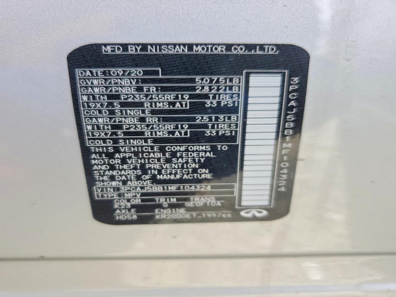 2021 Infiniti Qx50 Luxe - zdjęcie 14