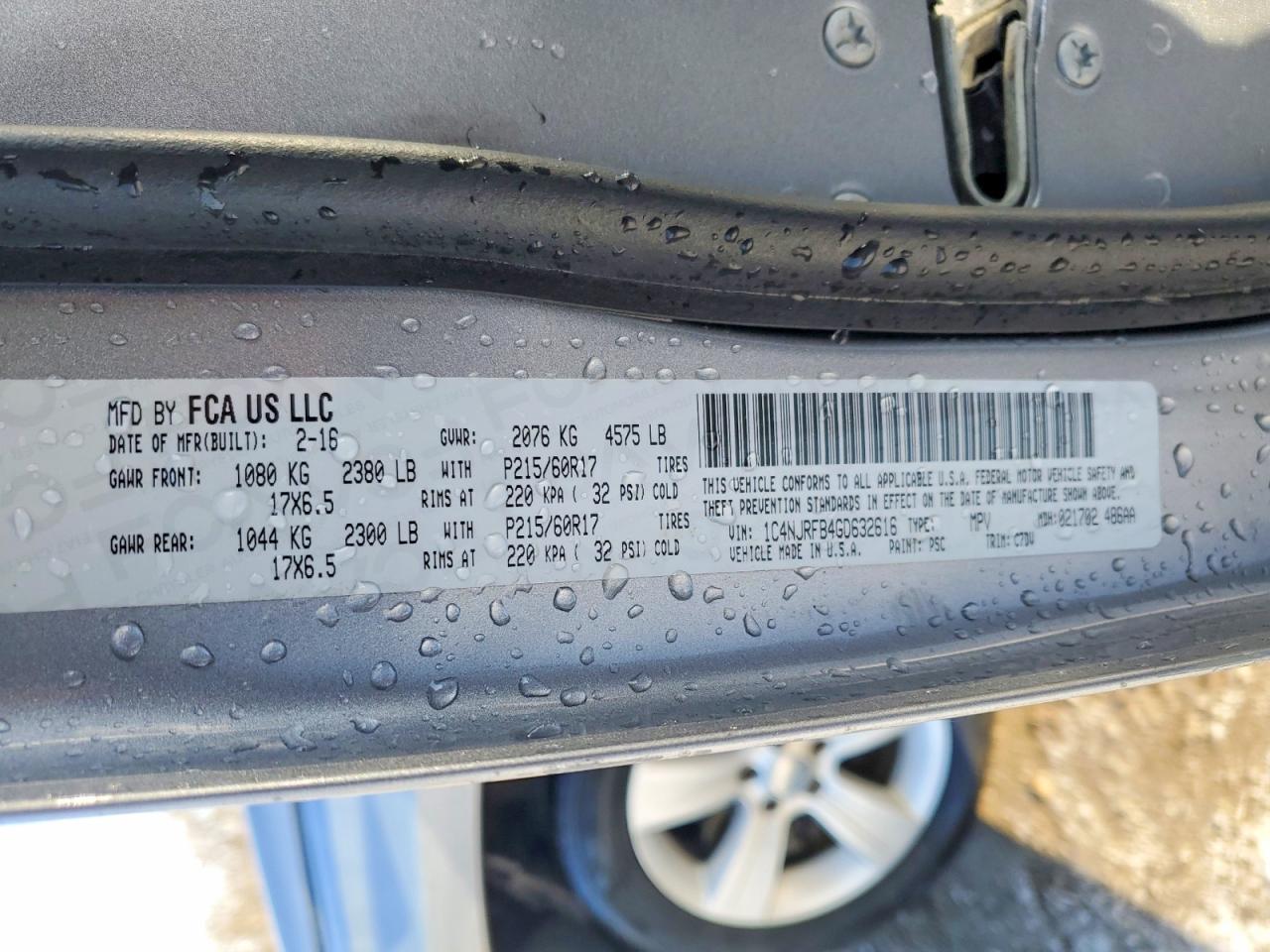 2016 Jeep Patriot Latitude - zdjęcie 13