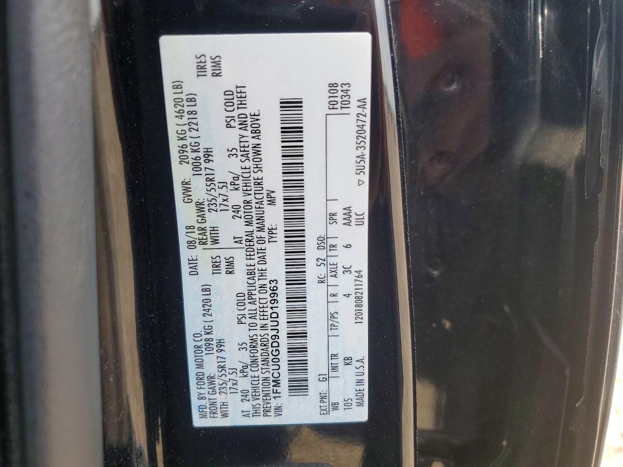 2018 Ford Escape Se - zdjęcie 13