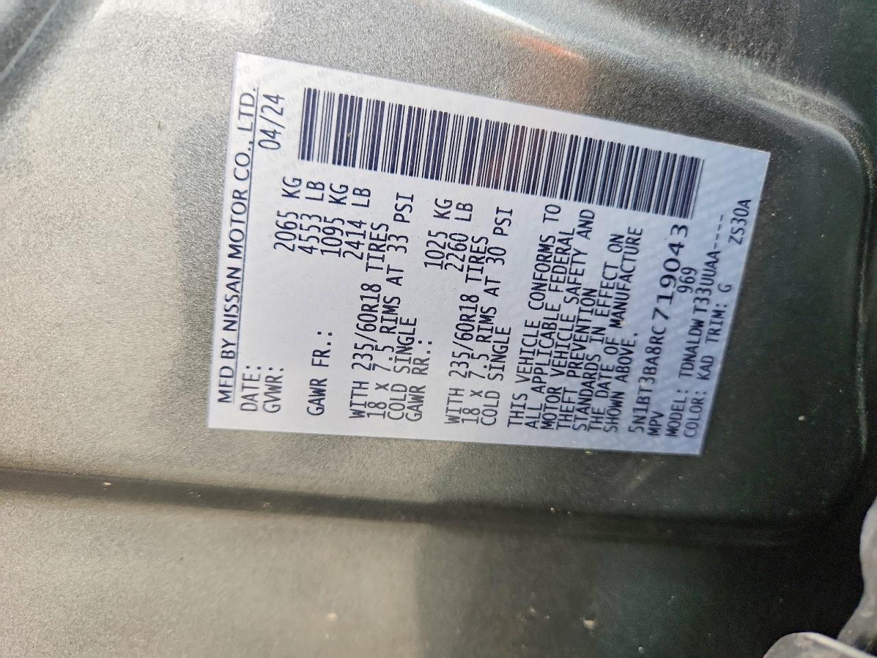 2024 Nissan Rogue Sv - zdjęcie 14