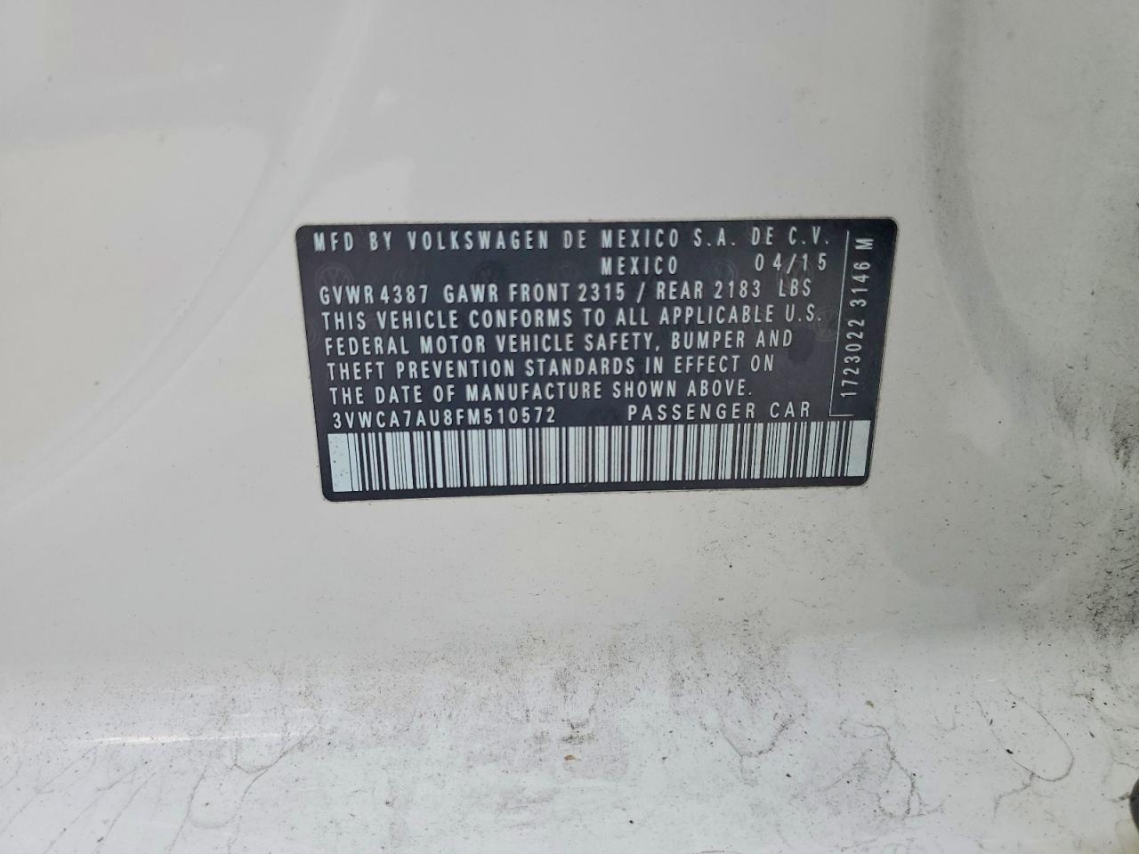 2015 Volkswagen Golf Sportwagen Tdi S - zdjęcie 12