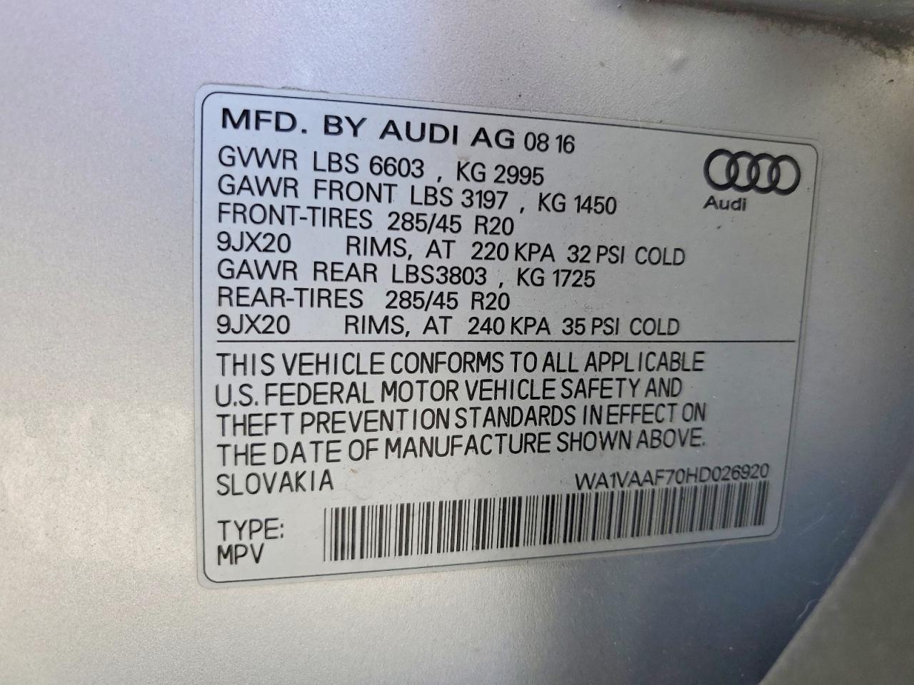 2017 Audi Q7 Prestige - zdjęcie 13
