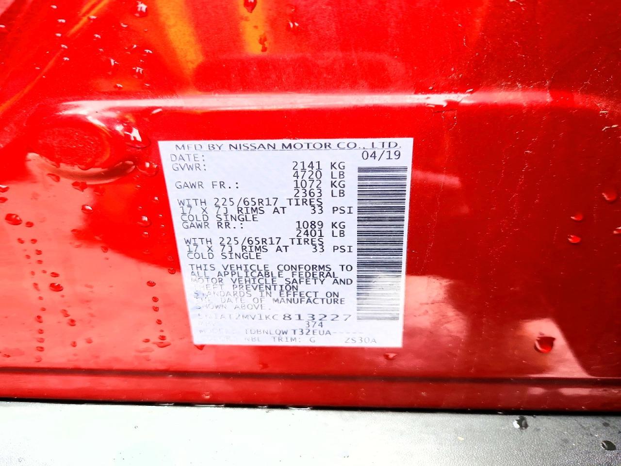 2019 Nissan Rogue Sv - zdjęcie 13