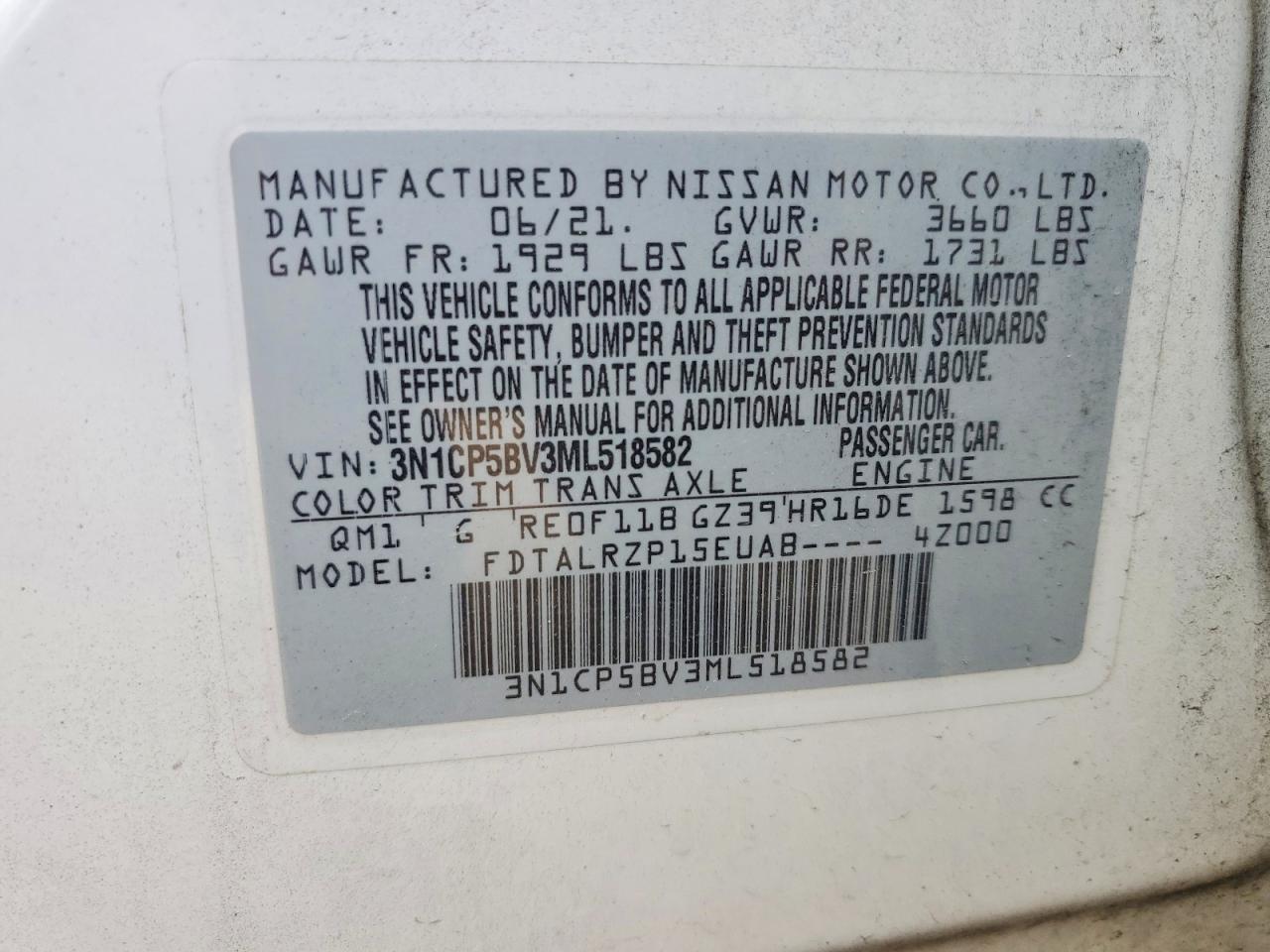 2021 Nissan Kicks S - zdjęcie 12