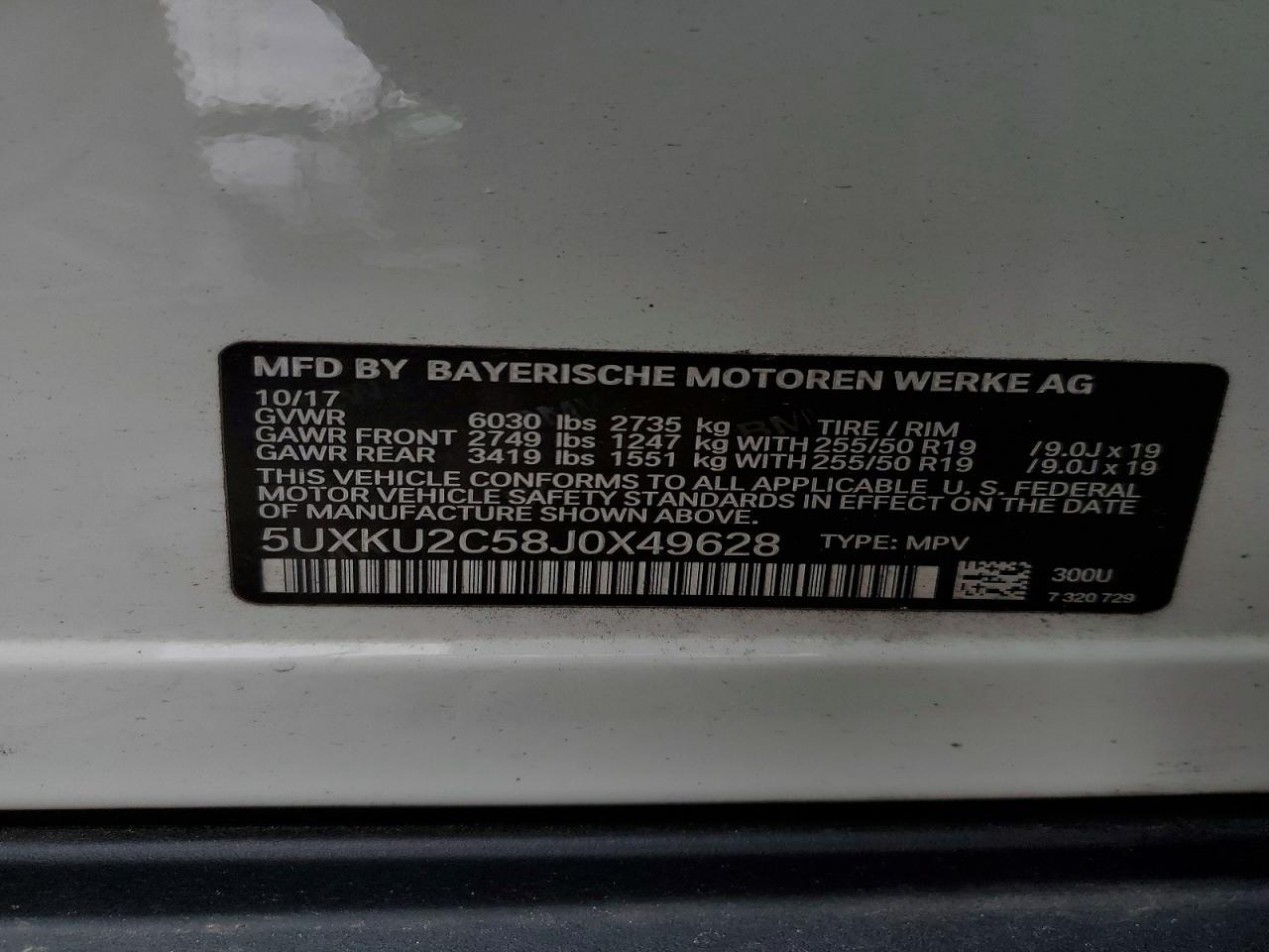 2018 BMW X6 xDrive35I - zdjęcie 13