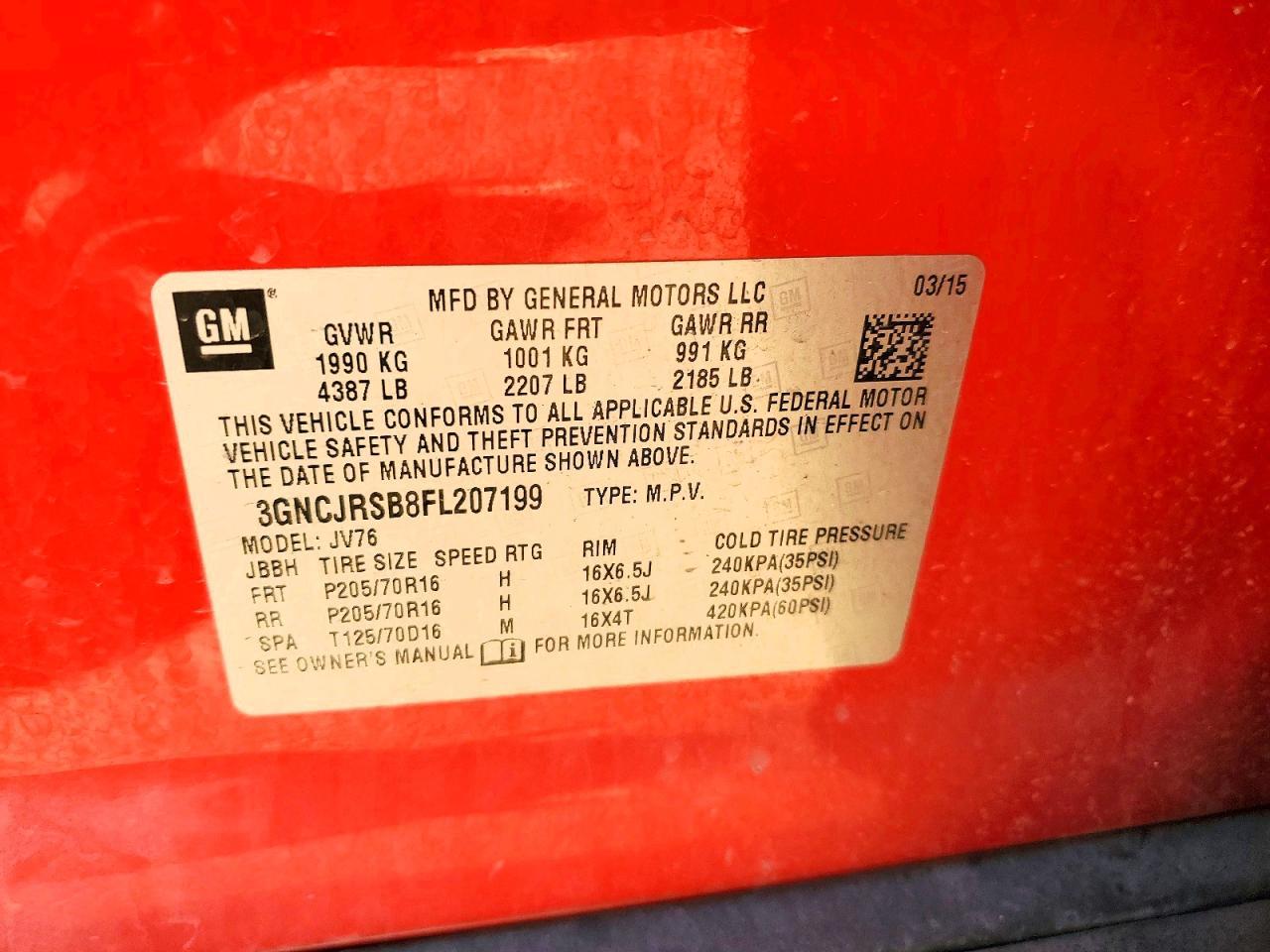 2015 Chev Trax 1Lt - zdjęcie 13