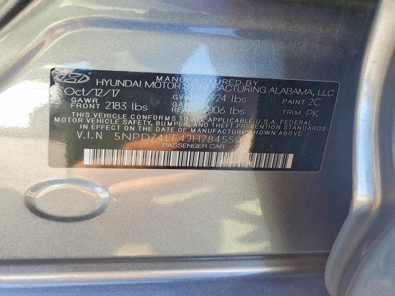 2018 Hyundai Elantra Se - zdjęcie 12