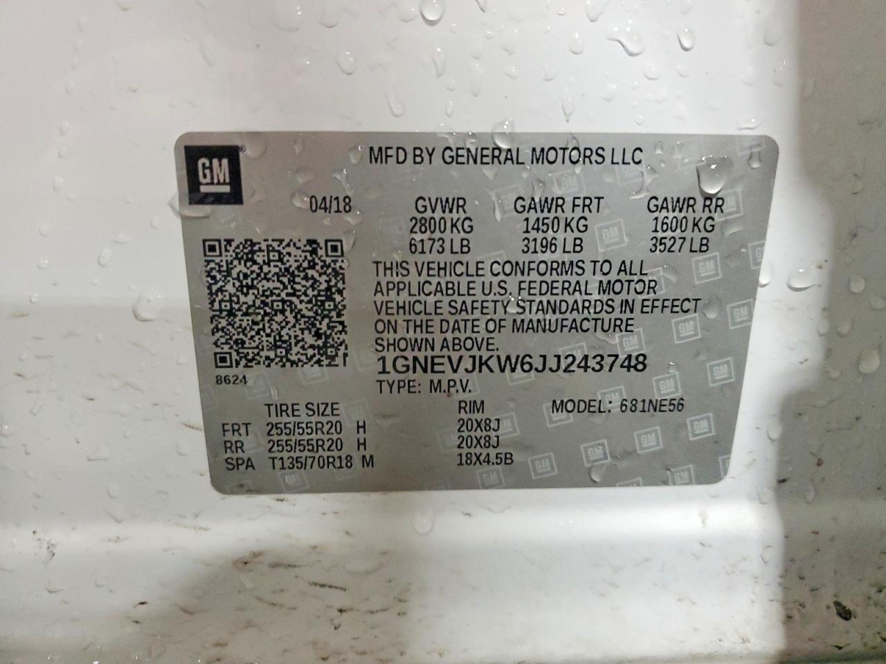 2018 Chevrolet Traverse Premier - zdjęcie 14