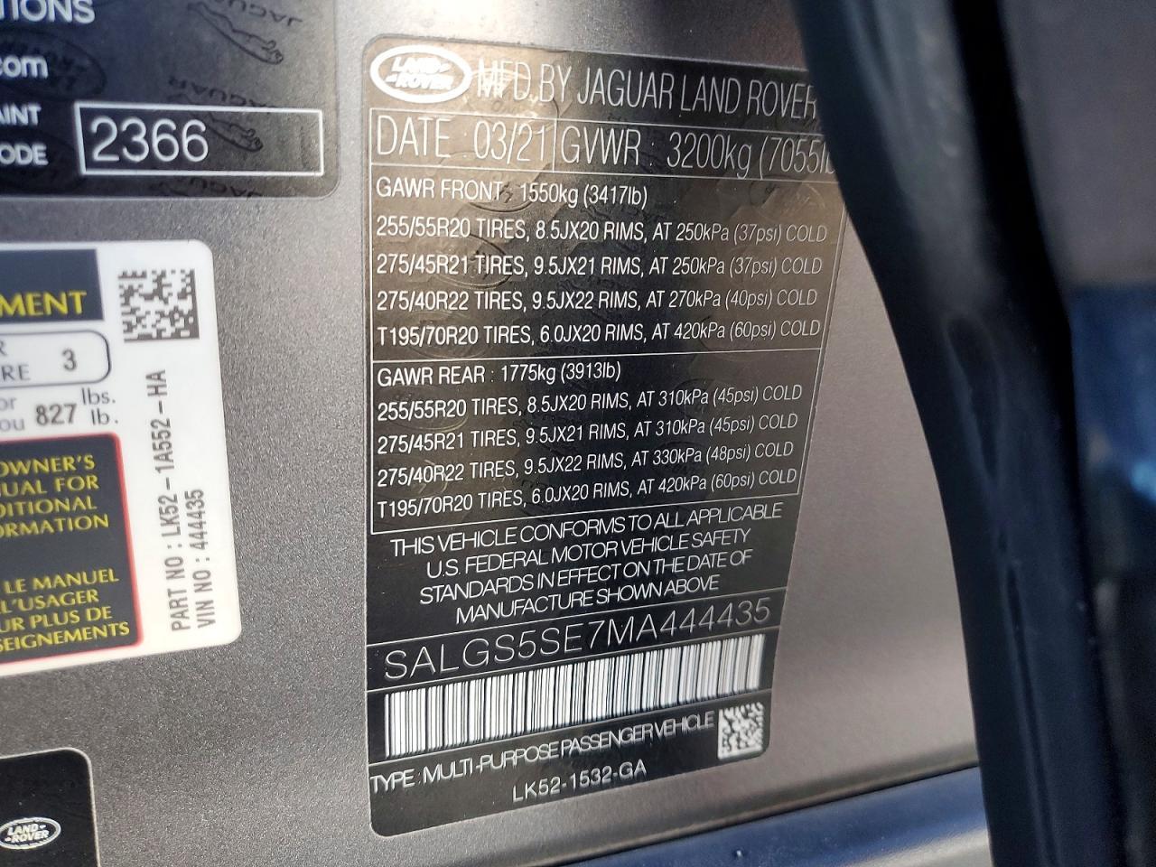 2021 Land Rover Range Rover Westminster Edition - zdjęcie 13