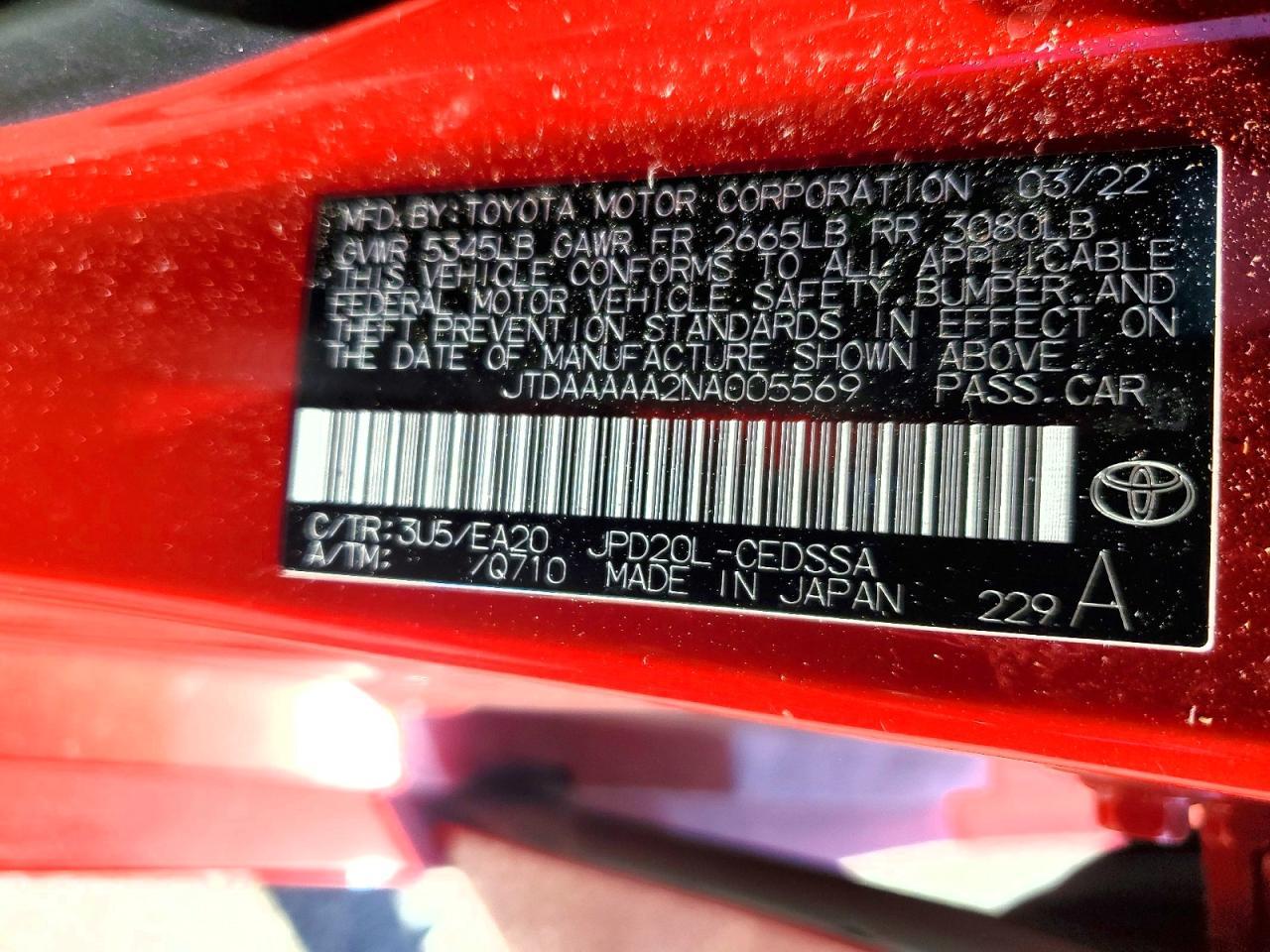 2022 Toyota Mirai Xle - zdjęcie 13