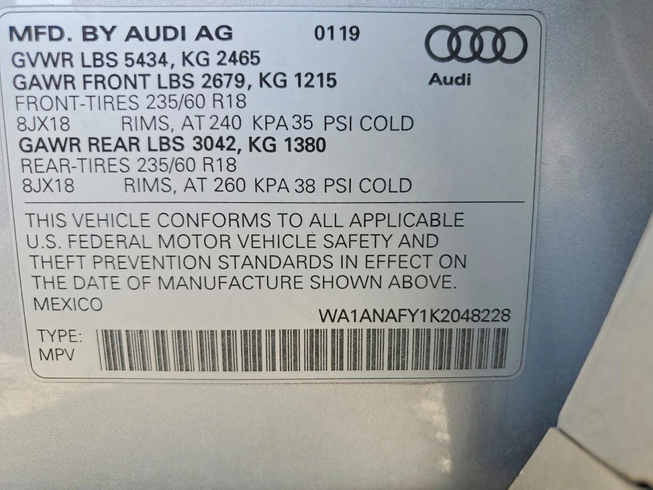 2019 Audi Q5 Premium - zdjęcie 13