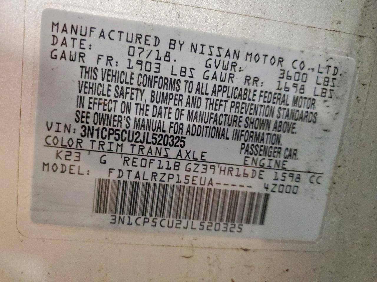 2018 Nissan Kicks S - zdjęcie 12