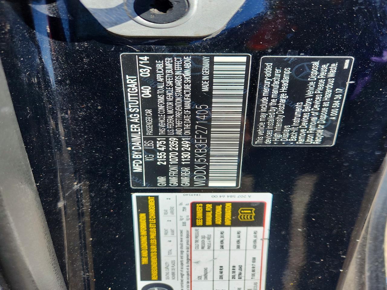 2014 Mercedes-Benz E 350 - zdjęcie 12