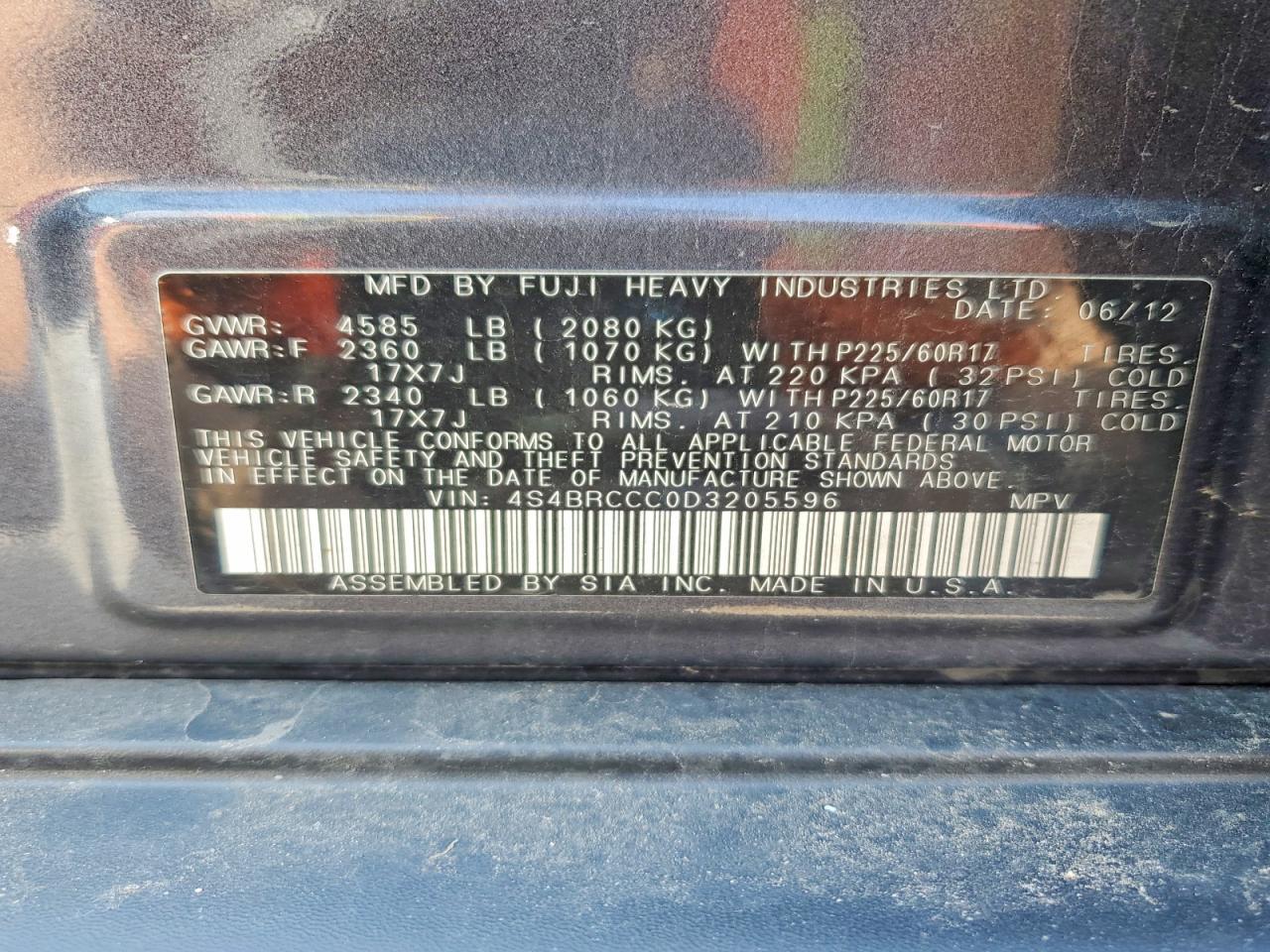 2013 Subaru Outback 2.5I Premium - zdjęcie 13