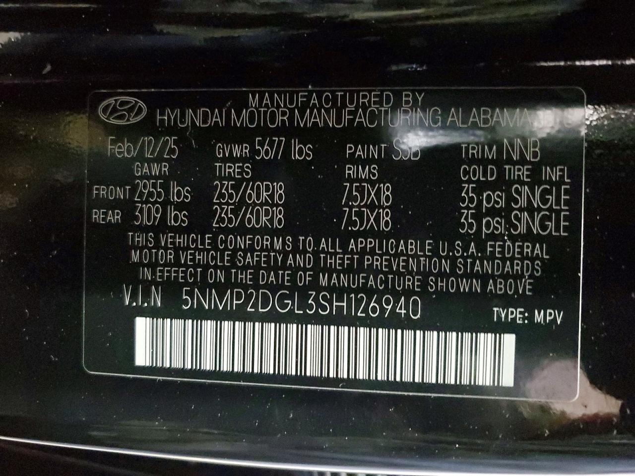 2025 Hyundai Santa Fe Sel - zdjęcie 13