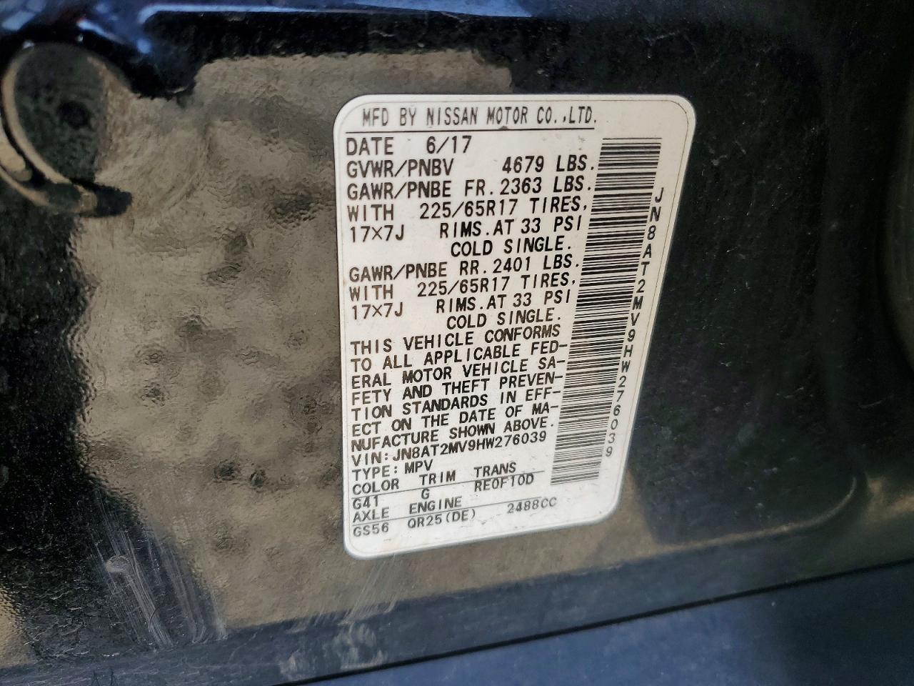 2017 Nissan Rogue S - zdjęcie 12