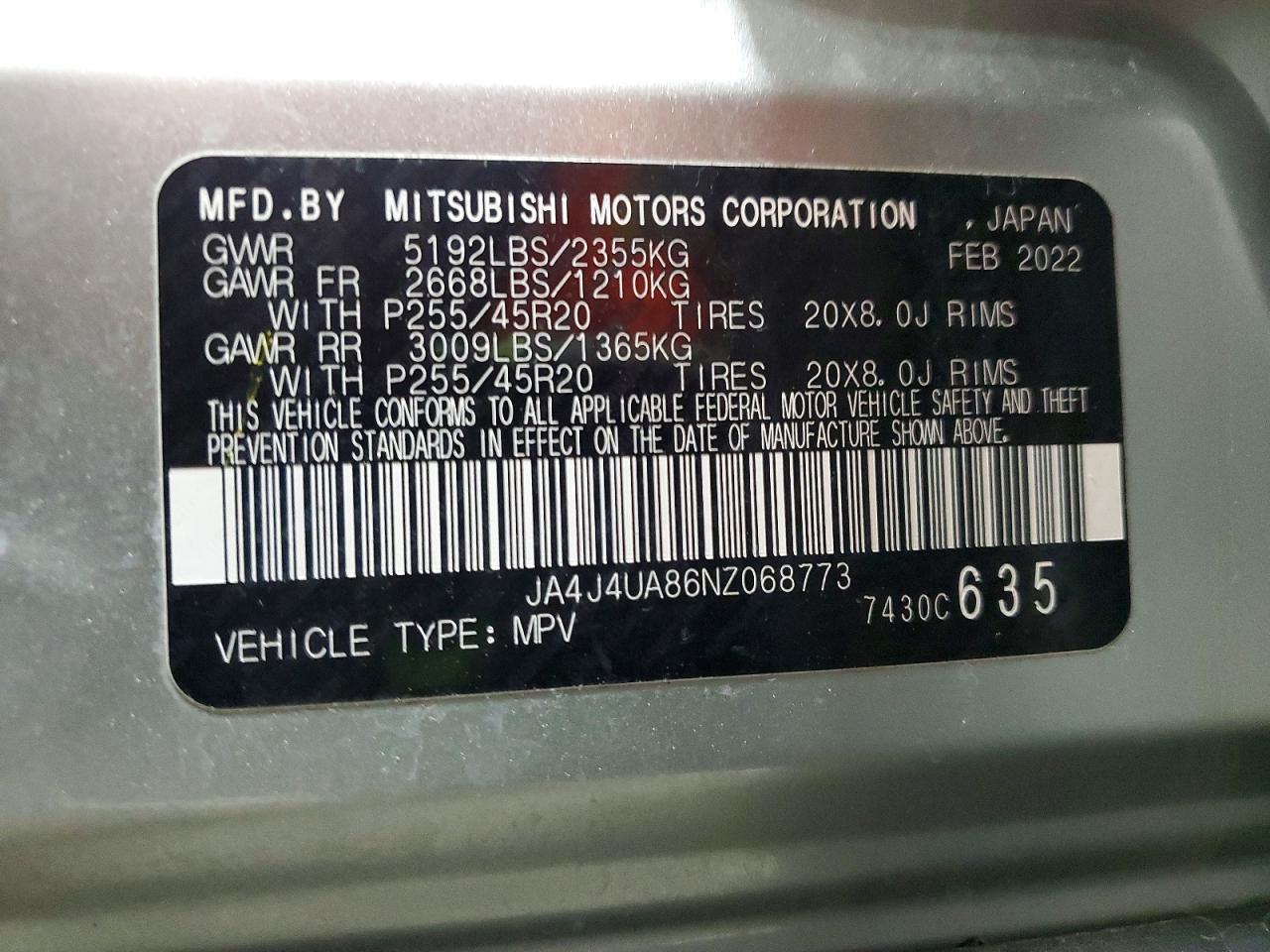 2022 Mitsubishi Outlander Se - zdjęcie 14