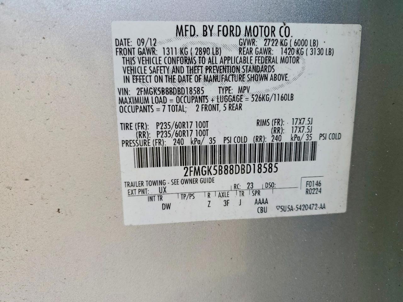 2013 Ford Flex Se - zdjęcie 14