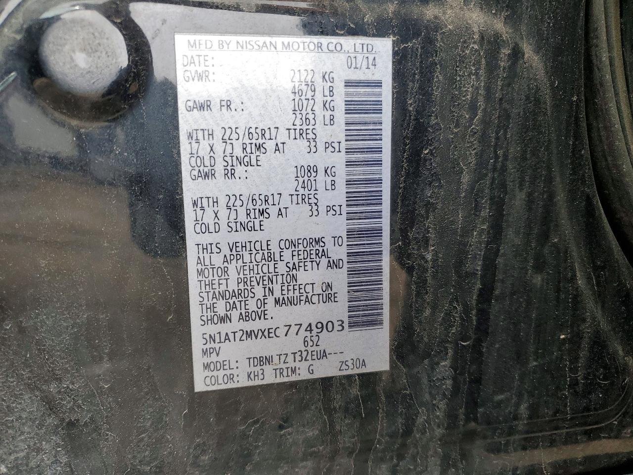 2014 Nissan Rogue Sv - zdjęcie 13