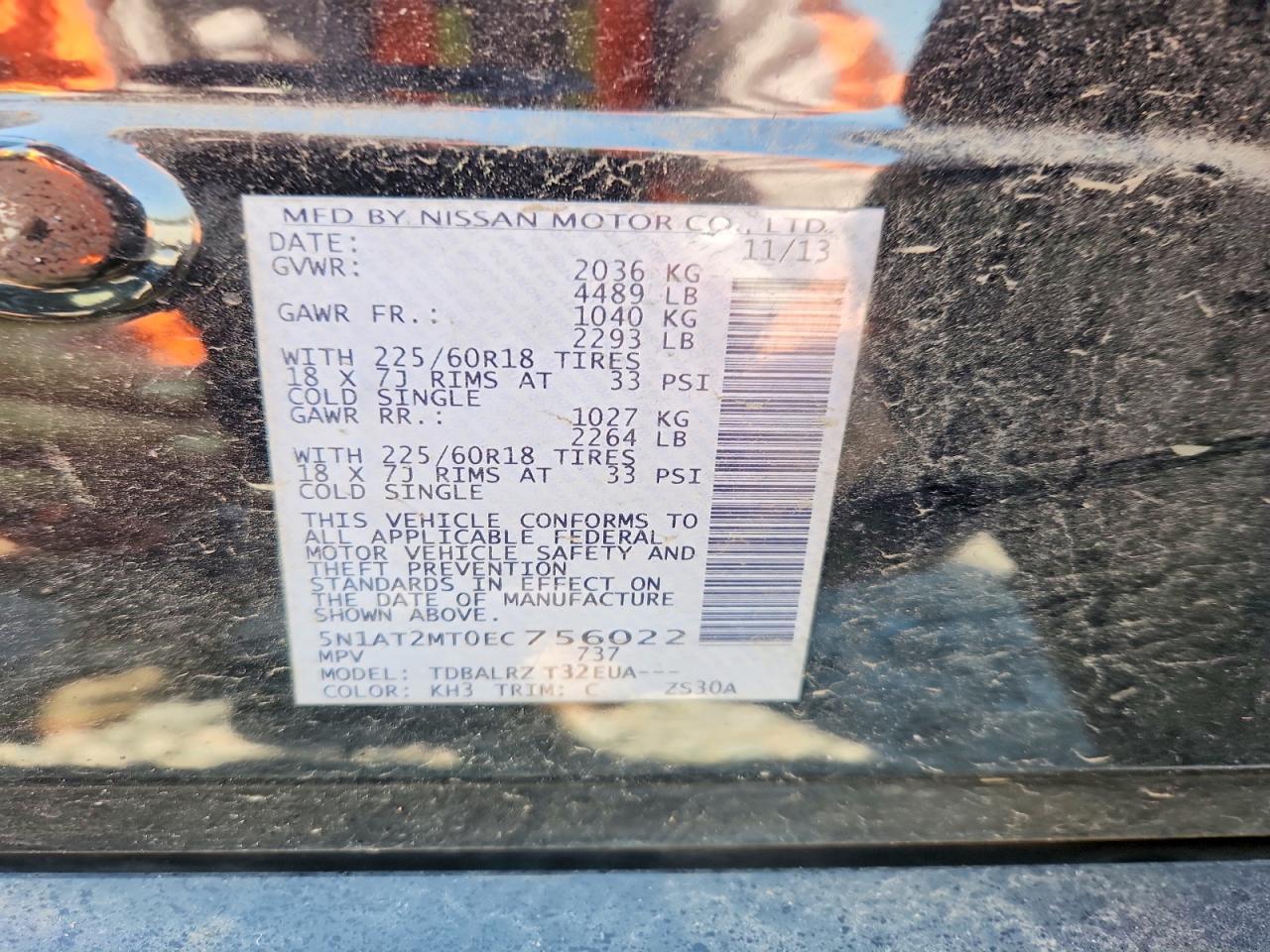 2014 Nissan Rogue Sl - zdjęcie 14