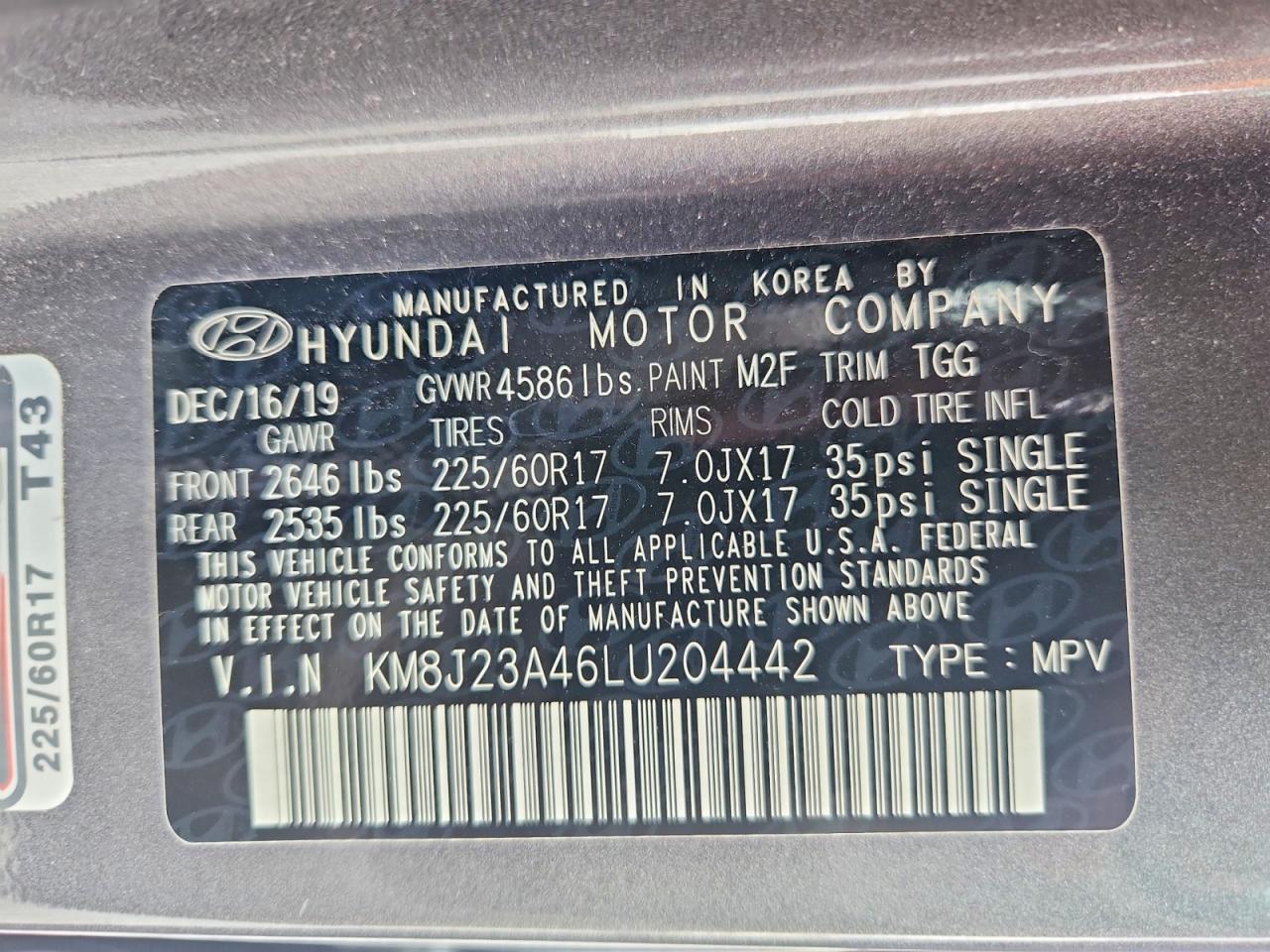 2020 Hyundai Tucson Se - zdjęcie 13