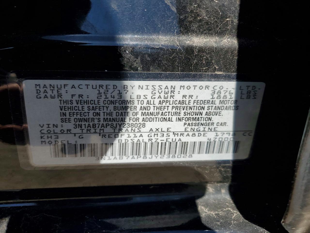 2018 Nissan Sentra Sr - zdjęcie 13