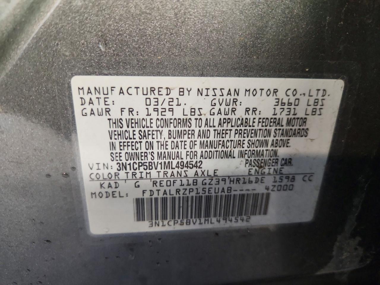 2021 Nissan Kicks S - zdjęcie 13