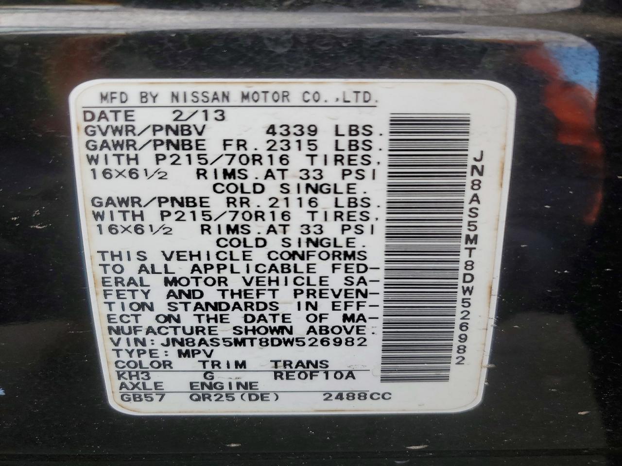 2013 Nissan Rogue S - zdjęcie 13