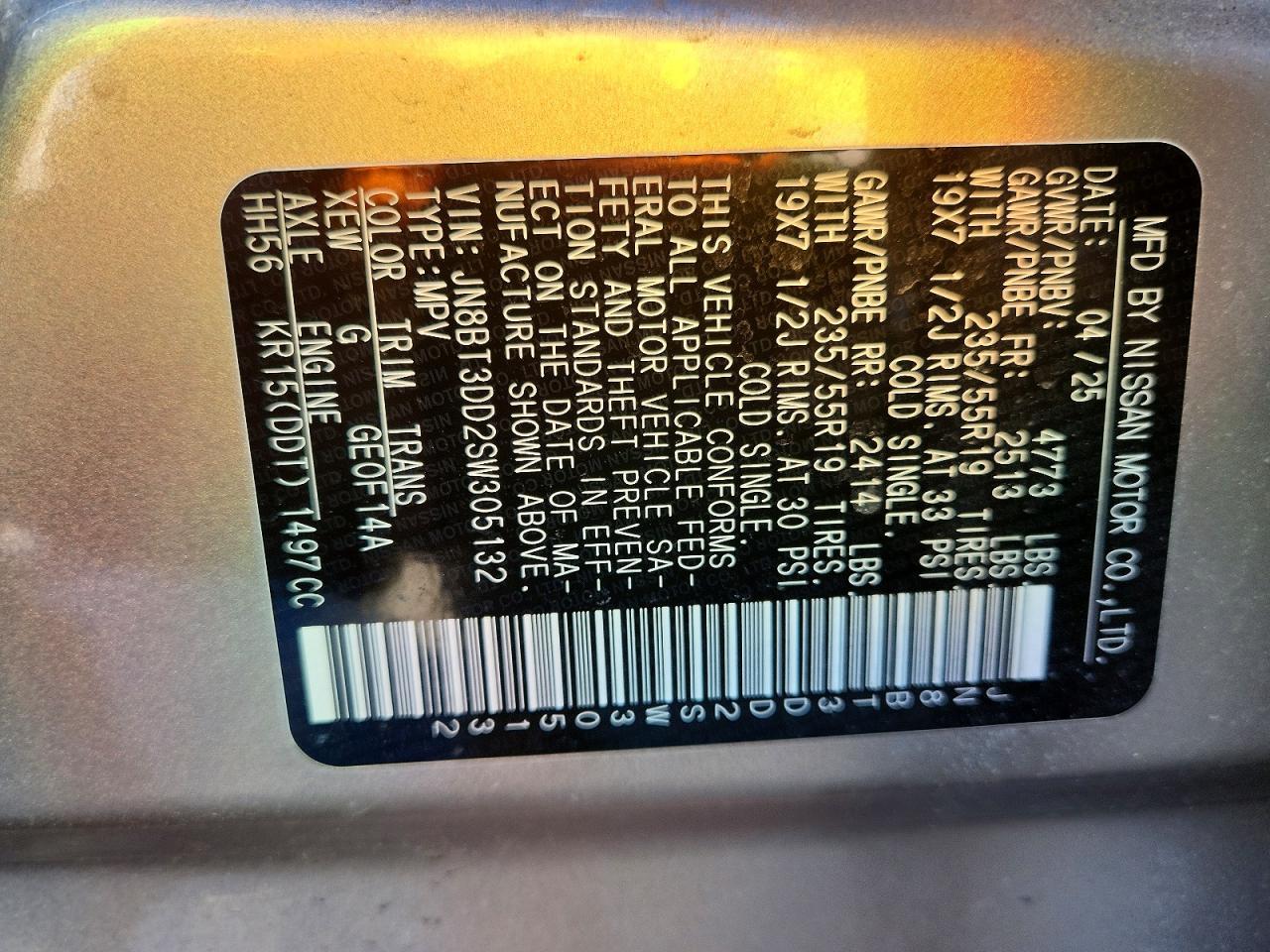 2025 Nissan Rogue Platinum - zdjęcie 14