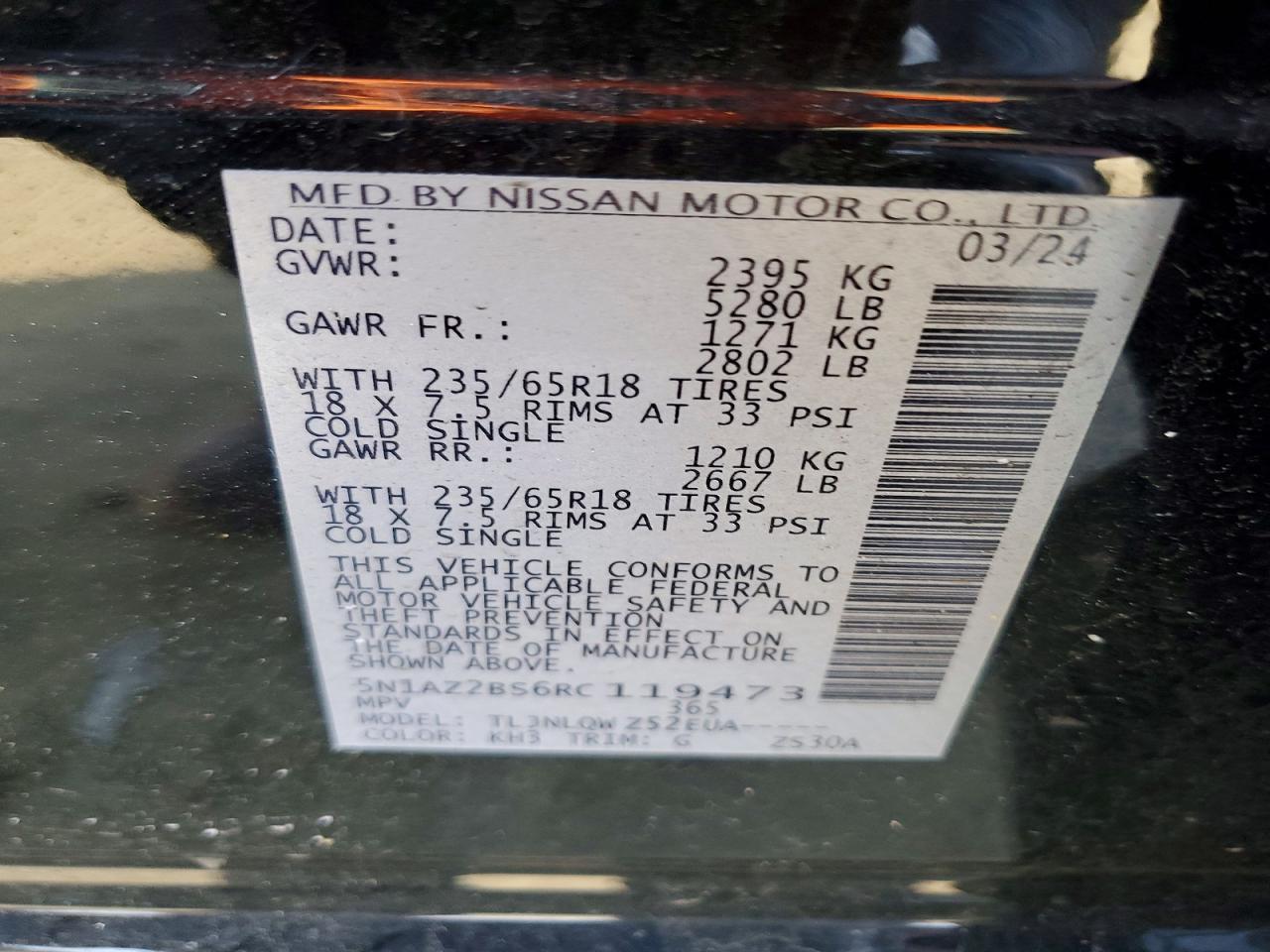 2024 Nissan Murano Sv - zdjęcie 14