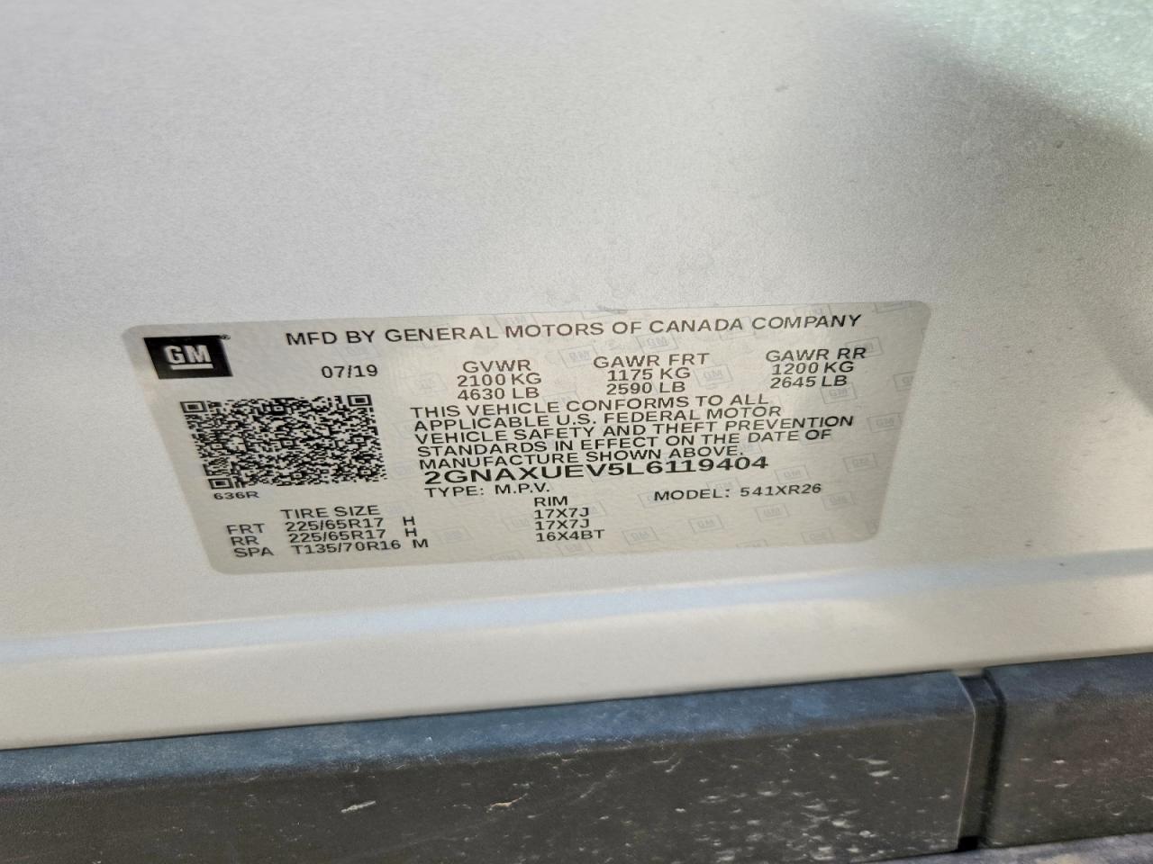 2020 Chevrolet Equinox Lt - zdjęcie 12