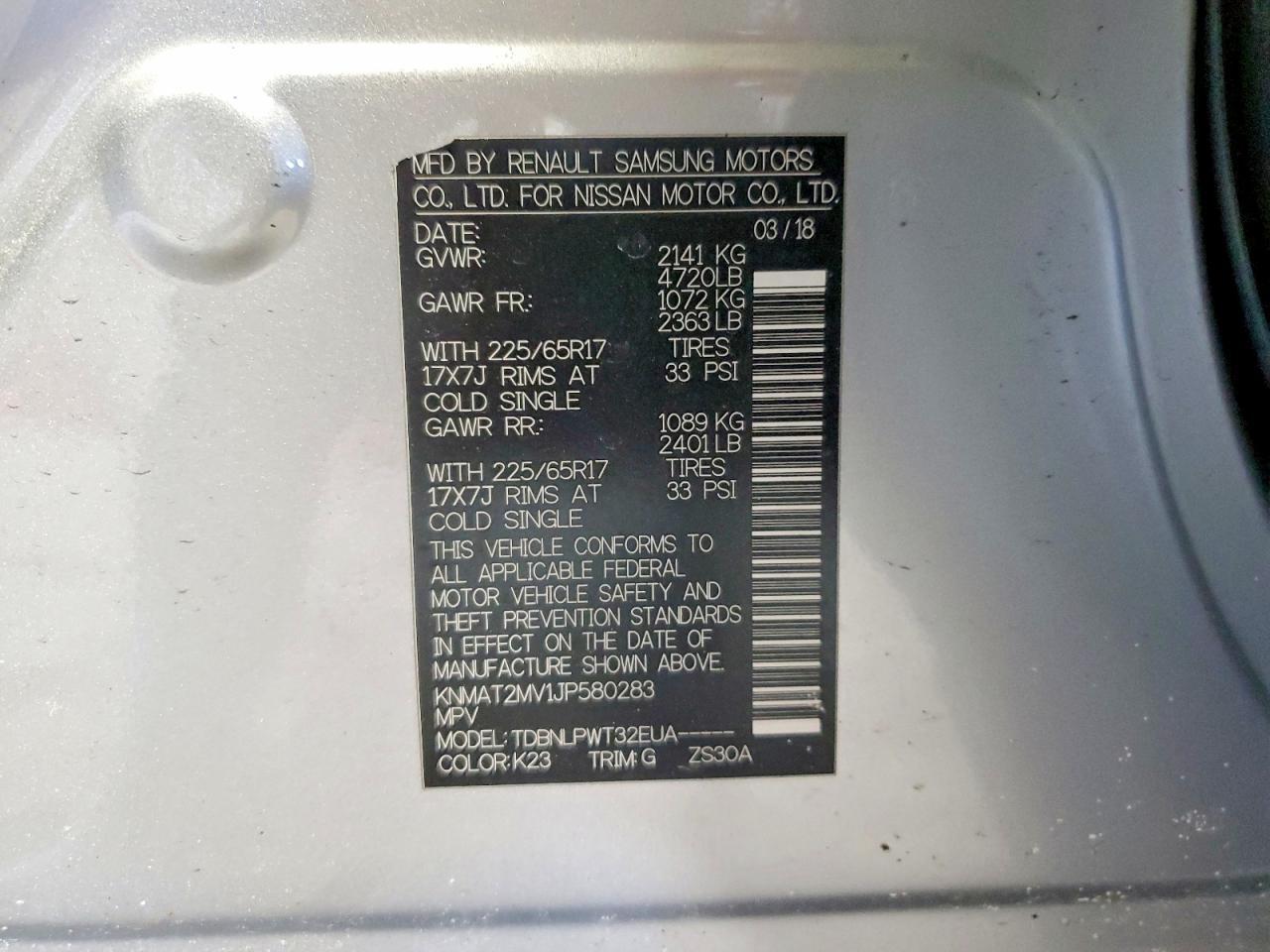 2018 Nissan Rogue S - zdjęcie 13