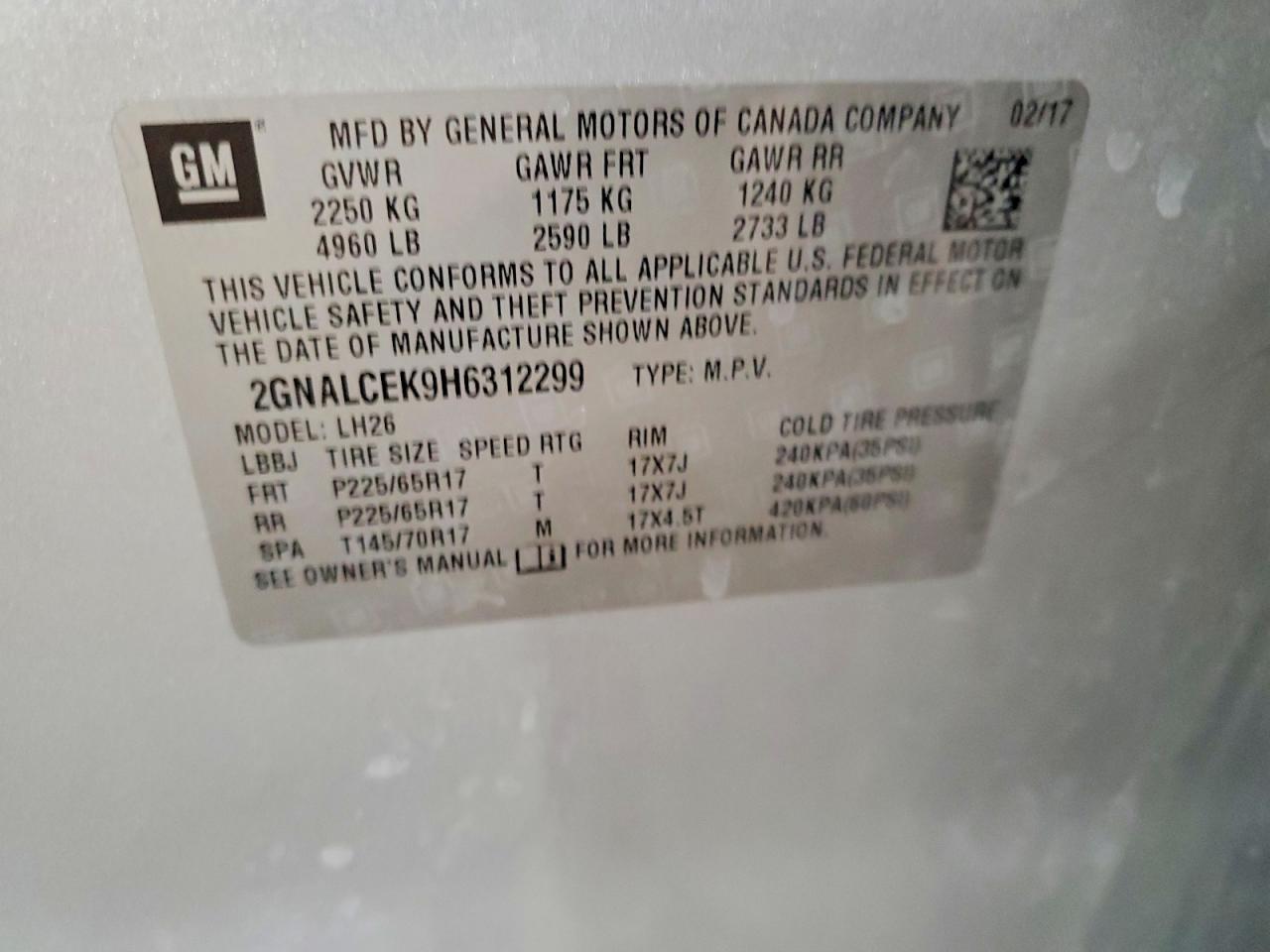 2017 Chevrolet Equinox Lt - zdjęcie 13