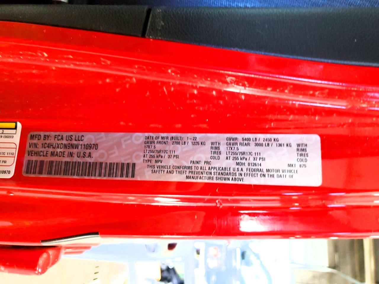 2022 Jeep Wrangler Unlimited Sport - zdjęcie 13