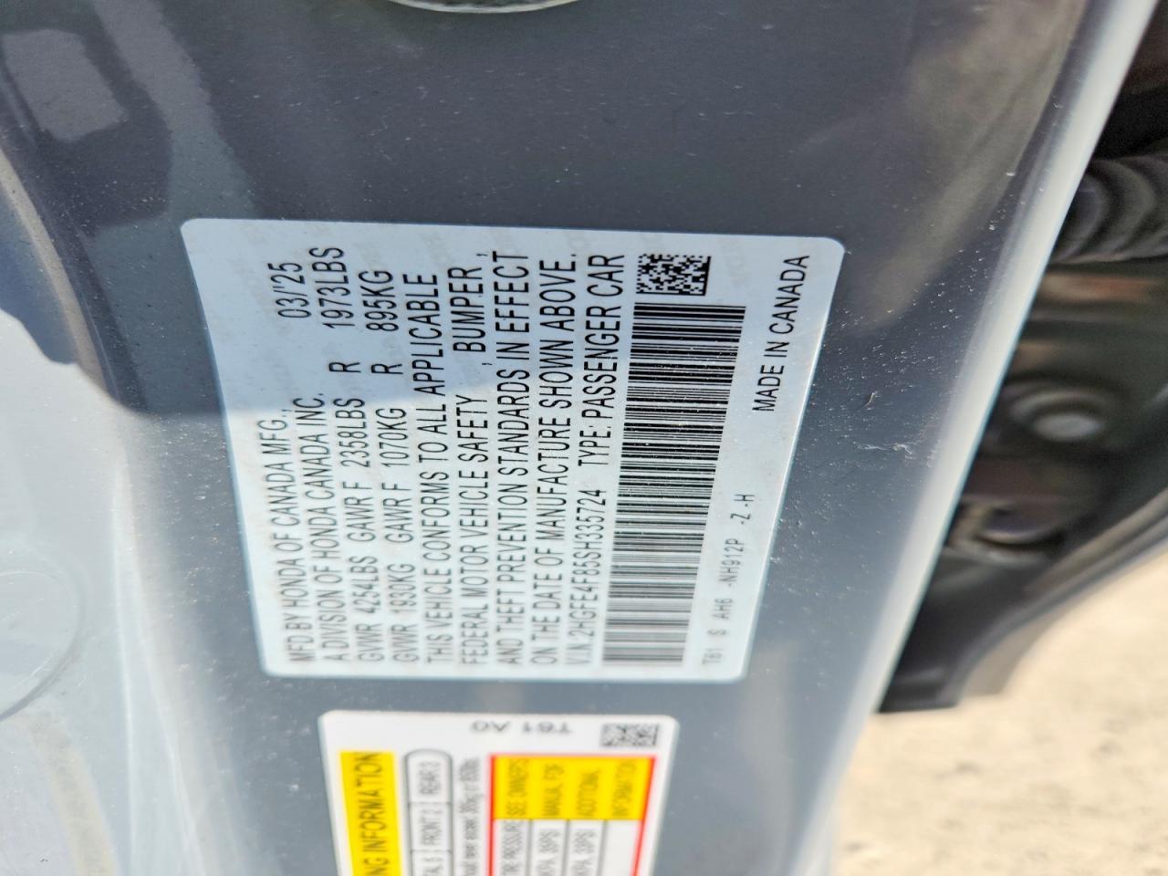 2025 Honda Civic Sport - zdjęcie 12