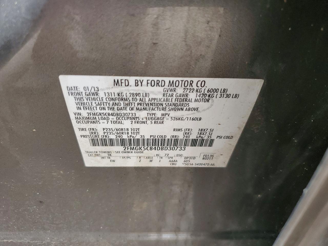 2013 Ford Flex Sel - zdjęcie 13