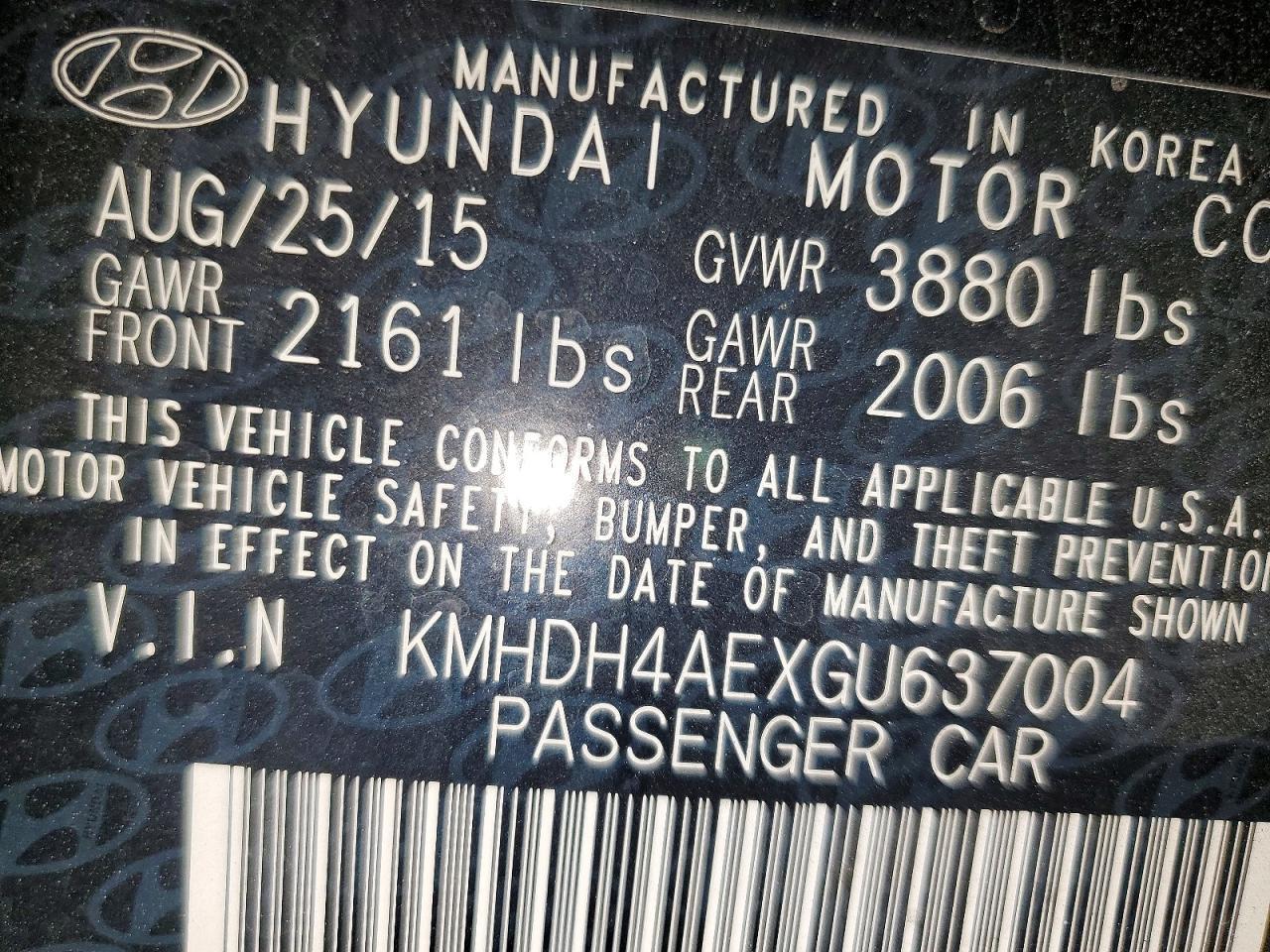 2016 Hyundai Elantra Se - zdjęcie 13
