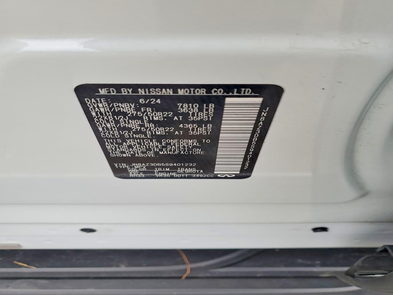 2025 Infiniti Qx80 Sensory - zdjęcie 14