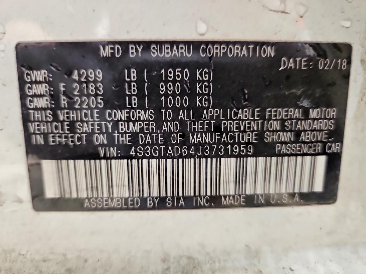 2018 Subaru Impreza Premium Plus - zdjęcie 13